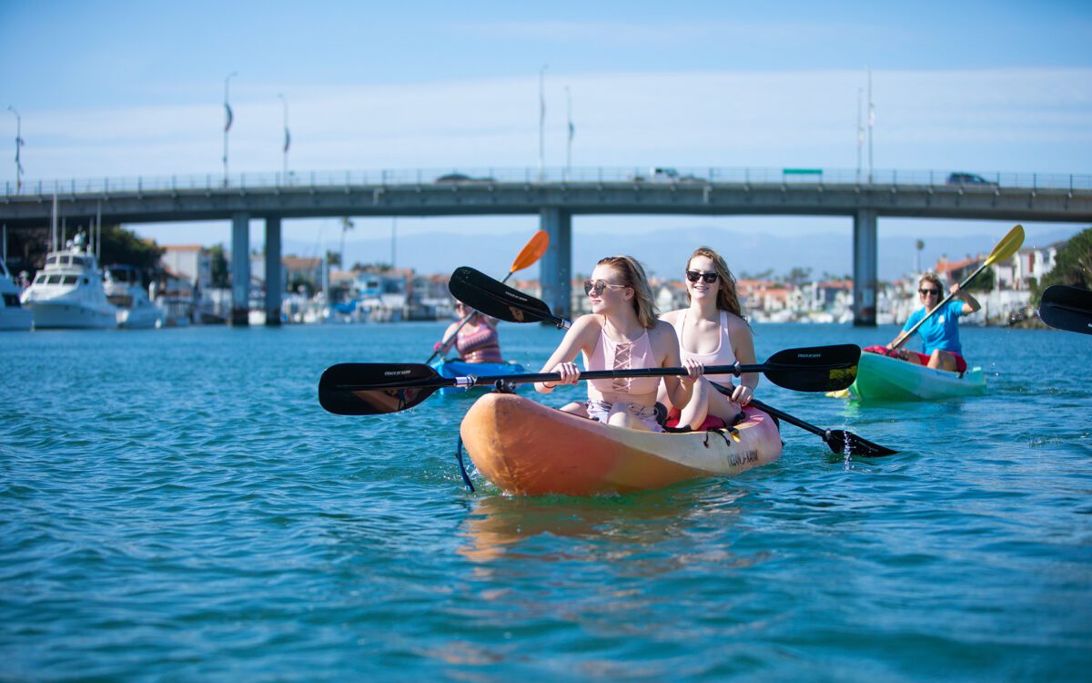 Kayakers in Channel Islands Harbor, Oxnard